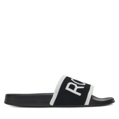 Klapki Roxy. Czarne klapki damskie Roxy, bez wzorów, bez obcasa, bez zapięcia. Za 139.99 zł.