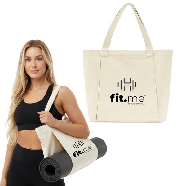 Torba Na Matę Do Jogi Bawełniana Sportowa Na Trening Fitness Pilates Fit.me. Białe torby sportowe męskie FIT.ME, bez wzorów, z bawełny. Za 49.95 zł.