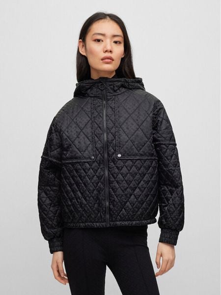 BOSS Kurtka przejściowa Pengtong 50494519 Czarny Regular Fit. Czarne kurtki damskie Boss, bez wzorów, z syntetyku, bez kaptura. Za 1,289.00 zł.