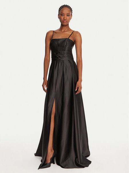 Rinascimento Sukienka wieczorowa CFC0020046002 Czarny Slim Fit. Czarne sukienki damskie Rinascimento, xl, bez wzorów, z syntetyku, wizytowe, bez kołnierzyka, bez ramiączek. Za 719.99 zł.