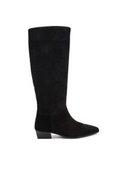 Gant Kozaki 33583414 Czarny. Czarne kozaki damskie GANT, bez wzorów, ze skóry, bez obcasa, na słupku, bez zapięcia. Za 1,289.00 zł.