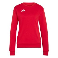 Bluza damska adidas Entrada 26 Sweat Top. Białe bluzy damskie Adidas, s, bez wzorów, z bawełny, sportowe, bez ramiączek, bez kaptura. Za 138.99 zł.