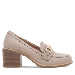 Półbuty Clara Barson. Brązowe półbuty damskie Clara Barson, bez wzorów, bez obcasa, na obcasie, bez zapięcia. Za 149.99 zł.