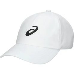 Czapka z daszkiem Asics Performance. Białe czapki damskie Asics, bez wzorów, sportowe. Za 141.00 zł.