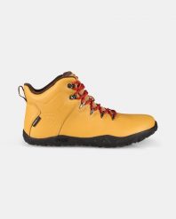 Uniseksowe wysokie buty outdoorowe minimalistyczne Kilpi BARE LEATHER HIGH-U. Brązowe obuwie trekkingowe damskie Kilpi, z materiału, bez zapięcia. Za 783.53 zł.