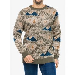 Sweter męski Kavu Highline. Zielone swetry męskie KAVU, m, bez wzorów, sportowe, bez kołnierzyka, bez ramiączek. Za 261.99 zł.
