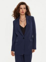 Bruuns Bazaar Marynarka Cindy BBW2548 Granatowy Loose Fit. Niebieskie marynarki i żakiety damskie Bruuns Bazaar, bez wzorów, z syntetyku, bez kołnierzyka, bez ramiączek. Za 499.99 zł.