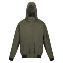 Kurtka wodoodporna Regatta Faizan. Brązowe kurtki męskie Regatta, bez wzorów, eleganckie, bez kaptura. Za 369.99 zł.