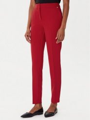 HUGO Spodnie materiałowe Hagonia-1 50539991 Czerwony Slim Fit. Czerwone spodnie materiałowe damskie Hugo, bez wzorów, z materiału. Za 299.99 zł.