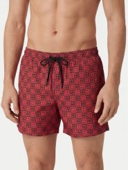 HUGO Szorty kąpielowe Aaron 50556792 Czerwony Regular Fit. Czerwone kąpielówki męskie Hugo, bez wzorów, z syntetyku. Za 339.99 zł.