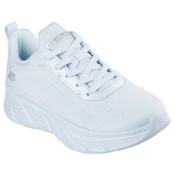 Buty sportowe damskie Skechers Bobs B Flex Hi Fly. Niebieskie obuwie sportowe damskie Skechers, bez wzorów, z materiału, bez zapięcia. Za 390.00 zł.