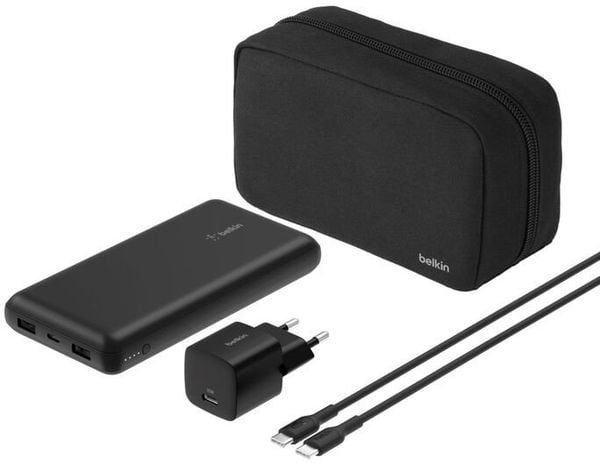 Belkin BoostCharge 20000 mAh Czarny. Czarne powerbanki Belkin. Za 255.99 zł.