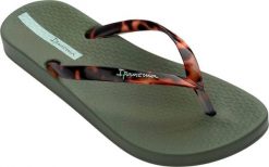 Ipanema Klapki damskie Ipanema Anat Connect zielone 83648-AJ405 39. Zielone klapki damskie Ipanema, bez wzorów, sportowe, bez obcasa, bez zapięcia. Za 83.40 zł.