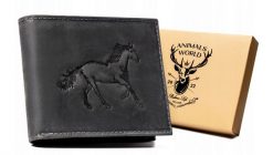 Portfel męski Always Wild N992-CHM czarny. Czarne portfele męskie Always Wild, bez wzorów, z nubiku. Za 50.00 zł.