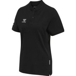 Damska koszulka polo Hummel Move Grid. Czarne bluzki damskie Hummel, xl, bez wzorów, bez kołnierzyka, bez ramiączek. Za 189.00 zł.