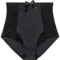 Figi panty shape, średni stopień modelowania sylwetki. Czarne majtki damskie bonprix, z koronki. Za 72.99 zł.