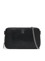 Calvin Klein Torebka Lizard Embossed Lthr Mini Wallet LV04F1071G Czarny. Czarne torebki do ręki damskie Calvin Klein, bez wzorów, ze skóry, bez dodatków. Za 239.99 zł.