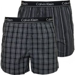 Calvin Klein bokserki męskie podwójne opakowanie M czarne. Czarne bokserki męskie Calvin Klein, bez wzorów, z bawełny. Za 169.00 zł.