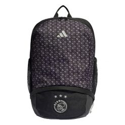 Plecak Ajax Amsterdam. Czarne plecaki męskie Adidas, bez wzorów, z materiału. Za 212.25 zł.