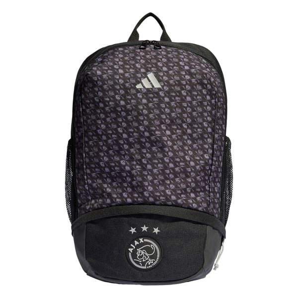 Plecak Ajax Amsterdam. Czarne plecaki męskie Adidas, bez wzorów, z materiału. Za 208.60 zł.