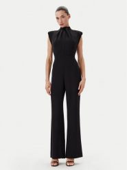 Rinascimento Kombinezon CFC0123795003 Czarny Regular Fit. Czarne sukienki damskie Rinascimento, m, bez wzorów, z syntetyku, bez kołnierzyka, bez ramiączek. Za 319.99 zł.