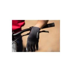 Rękawiczki na rower MTB ST 100. Zielone rękawiczki męskie ROCKRIDER, bez wzorów, z elastanu. Za 39.99 zł.