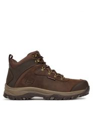 Skechers Trekkingi Relment 205240 COC Brązowy. Brązowe botki męskie Skechers, bez wzorów, z nubiku, bez obcasa, bez zapięcia. Za 273.99 zł.