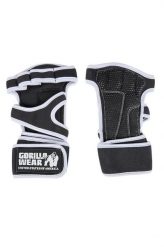 Yuma Rękawiczki do podnoszenia ciężarów - Czarny/Biały. Białe rękawiczki męskie GORILLA WEAR, bez wzorów, z poliesteru. Za 125.00 zł.