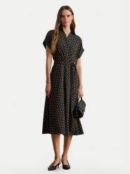 LAUREN RALPH LAUREN Sukienka koszulowa 200P03557001 Granatowy Regular Fit. Niebieskie sukienki damskie Lauren Ralph Lauren, bez wzorów, z syntetyku, bez kołnierzyka, bez ramiączek, koszulowe. Za 740.99 zł.