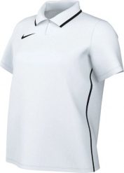 Nike Koszulka damska Nike Dri-Fit Park 26 Polo biała HM7150 100 XL. Białe bluzki damskie Nike, xl, bez wzorów, bez kołnierzyka, bez ramiączek. Za 88.99 zł.