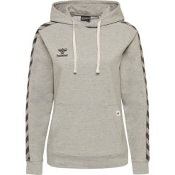 Bluza damska z kapturem Hummel Lmove Classic. Szare bluzy damskie Hummel, xl, bez wzorów, z dzianiny, klasyczne, bez ramiączek, z kapturem. Za 241.90 zł.