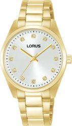 Zegarek damski Lorus RG328XX9 CYRKONIE złoty. Żółte zegarki damskie Lorus, złote. Za 558.26 zł.