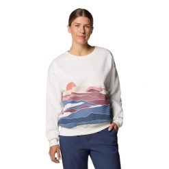 Columbia Bluza Meridian Creek 2086051125. Białe bluzy damskie Columbia, bez wzorów, bez ramiączek, bez kaptura. Za 194.99 zł.