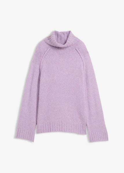 Gruby sweter oversize. Brązowe swetry nierozpinane damskie bonprix, bez wzorów, bez kołnierzyka, bez ramiączek. Za 114.99 zł.