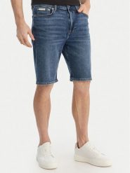Calvin Klein Jeans Szorty jeansowe LV04RF922G Niebieski Regular Fit. Niebieskie szorty męskie Calvin Klein Jeans, bez wzorów, z bawełny. Za 289.99 zł.