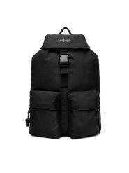 Calvin Klein Plecak Bold Flap Backpack LV04D3270G Czarny. Czarne plecaki męskie Calvin Klein, bez wzorów, z materiału. Za 489.99 zł.