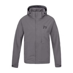 Kurtka wodoodporna Hannah Nickhil II. Szare kurtki męskie Hannah, bez wzorów, sportowe, bez kaptura. W wyprzedaży za 608.55 zł.