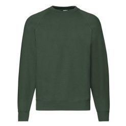 Męska Klasyczna Bluza Raglanowa. Zielone bluzy męskie fruit of the loom, m, bez wzorów, klasyczne, bez ramiączek, bez kaptura. Za 64.99 zł.