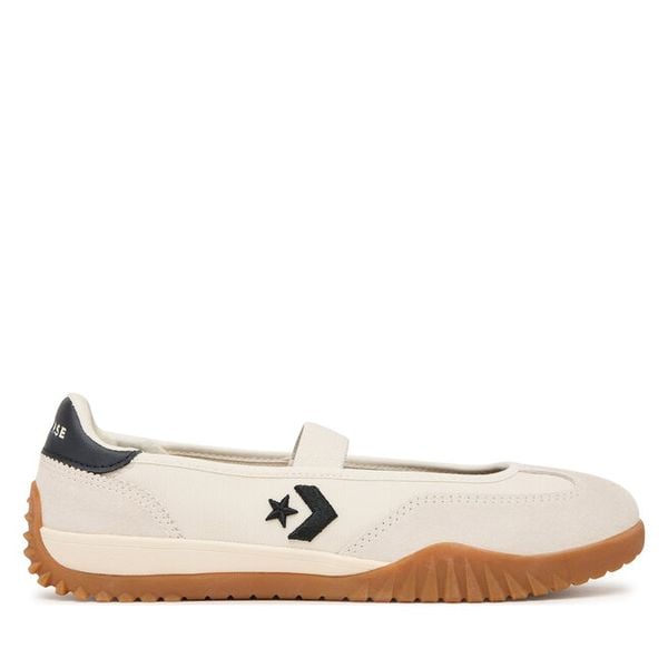 Baleriny Converse. Białe balerinki damskie Converse, bez wzorów, retro, bez obcasa, bez zapięcia. Za 284.99 zł.