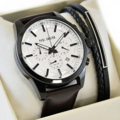 Zestaw męski zegarek Paul Lorens MAKALU-3B1 + bransoletka. Zegarki męskie Paul Lorens, bez wzorów. Za 319.99 zł.