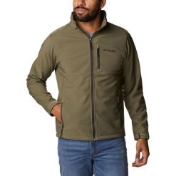 Kurtka softshell męska Columbia Ascender Softshell. Czarne kurtki męskie Columbia, m, bez wzorów, z softshellu, bez kaptura. Za 439.00 zł.