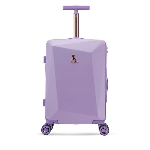 Walizka duża Semi Line. Fioletowe walizki damskie Semi-line, bez wzorów, duże. Za 249.99 zł.