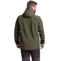 Męska Kurtka Soft Shell Marlon. Szare kurtki sportowe męskie Trespass, m, bez wzorów, z elastanu, z kapturem, trekkingowe. Za 765.99 zł.
