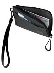 Portfel Jack Wolfskin Wandermood Wallet - granite black. Czarne portfele męskie Jack Wolfskin, bez wzorów, z poliamidu. Za 62.99 zł.