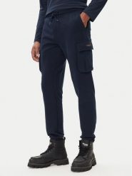 Aeronautica Militare Spodnie dresowe 252PF1010UF00662 Granatowy Regular Fit. Niebieskie spodnie sportowe męskie Aeronautica Militare, m, bez wzorów, z bawełny. Za 509.99 zł.