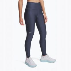 Damskie Legginsy Sportowe Under Armour Tech Hirise Legging. Czarne legginsy damskie Under Armour, bez wzorów, bez zapięcia, na fitness i siłownię. Za 229.99 zł.