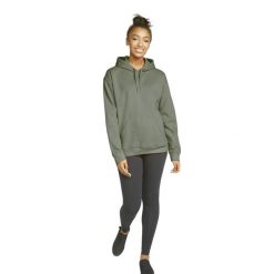 Bluza z kapturem Gildan Midweight Softstyle. Zielone bluzy damskie GILDAN, m, bez wzorów, z bawełny, klasyczne, bez ramiączek, z kapturem. Za 114.80 zł.