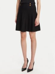 Guess Spódnica mini W5YD65 Z0130 Czarny Regular Fit. Czarne spódnice damskie Guess, xl, z aplikacjami, z wiskozy, mini. Za 339.99 zł.