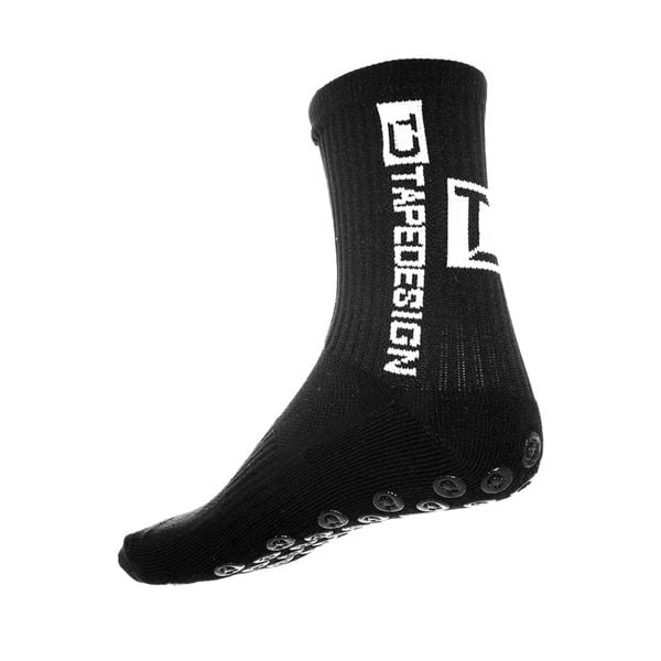 Klasyczne skarpety o średniej długości Tape Design. Czarne skarpetki damskie TAPEDESIGN, bez wzorów. Za 155.40 zł.