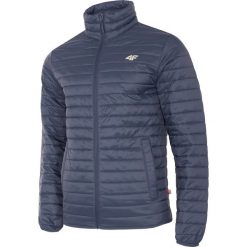 Kurtka puchowa męska KUMP203 - ciemny granat. Brązowe kurtki męskie 4F, m, bez wzorów, z puchu, bez kaptura. W wyprzedaży za 149.99 zł.